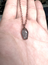 Load image into Gallery viewer, ABRACADABRA Dainty Rutilated Quartz Coffin Cut Necklace