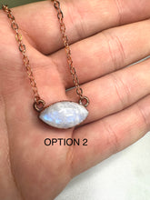 Load image into Gallery viewer, ABRACADABRA Eye-shaped Moonstone Necklace