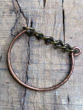 Load image into Gallery viewer, Bronze + Copper Chain Link Bangle
