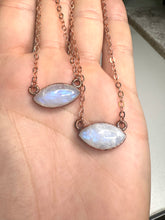 Load image into Gallery viewer, ABRACADABRA Eye-shaped Moonstone Necklace