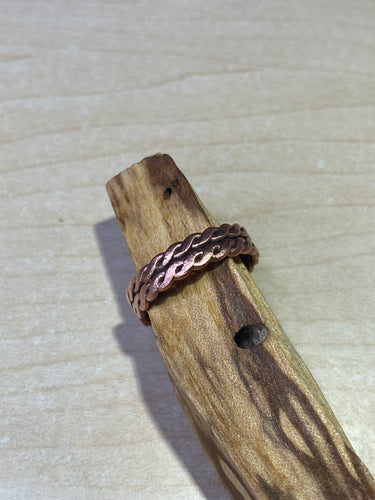 ABRACADABRA Twisted double band Ring sz 7.5