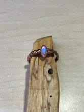 Load image into Gallery viewer, ABRACADABRA twisted marquise shaped Moonstone Ring sz 7