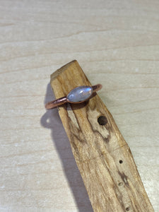 ABRACADABRA Moonstone Ring sz 7