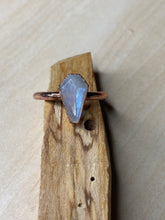 Load image into Gallery viewer, ABRACADABRA Coffin-Cut Moonstone Ring sz 8.5