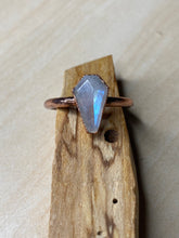 Load image into Gallery viewer, ABRACADABRA Coffin-Cut Moonstone Ring sz 8.5