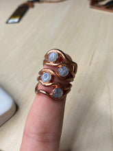 Load image into Gallery viewer, ABRACADABRA Moonstone Waves Ring sz 5.75