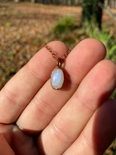 Load image into Gallery viewer, Dainty ABRACADABRA Moonstone Necklace