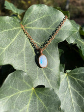 Load image into Gallery viewer, Dainty ABRACADABRA Moonstone Necklace